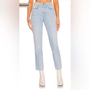 GRLFRND Light Blue Straight Leg Jeans